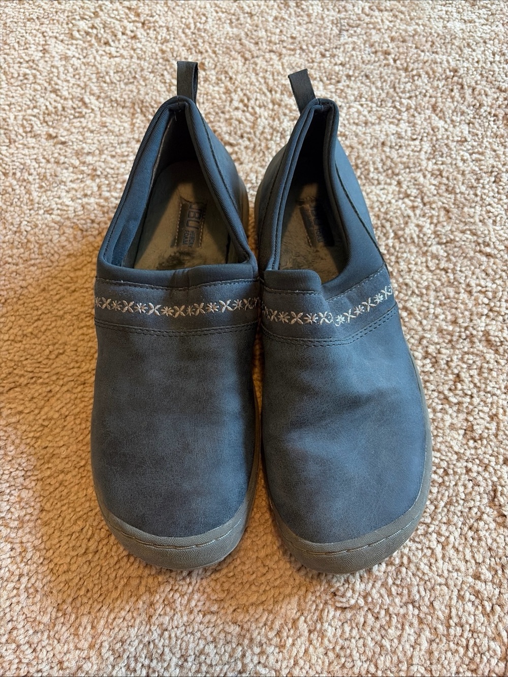 JBU by Jambu Becca Blue Floral Slip-On Comfort Memory Foam Shoes Women 8M